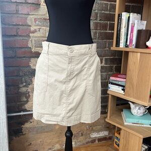 Vintage Lee Y2K Classic Beige Cargo Skirt Women’s Size L w/ liner